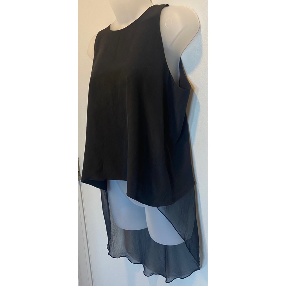 Jonathan SIMKHAI sleeveless, high low 100% silk top size M.